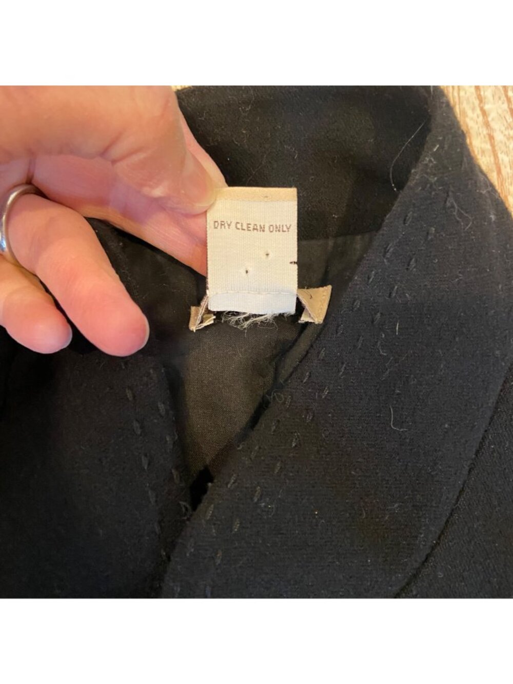 Elevenses Black Jacket With Ruching In Back Size 4 - Picture 4 of 6
